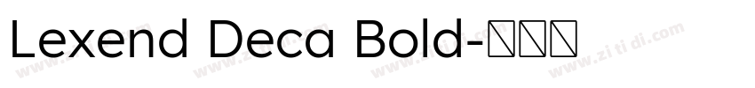 Lexend Deca Bold字体转换